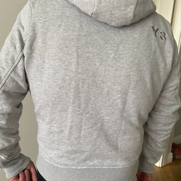 Y-3 Yoji Yamamoto Track Jacket with hoodies gray color Size S/P Small - Picture 4 of 14